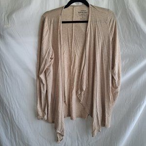 Torrid, 0, Tan, Cardigan, Lightweight, Long Sleeve, Open Front, Casual